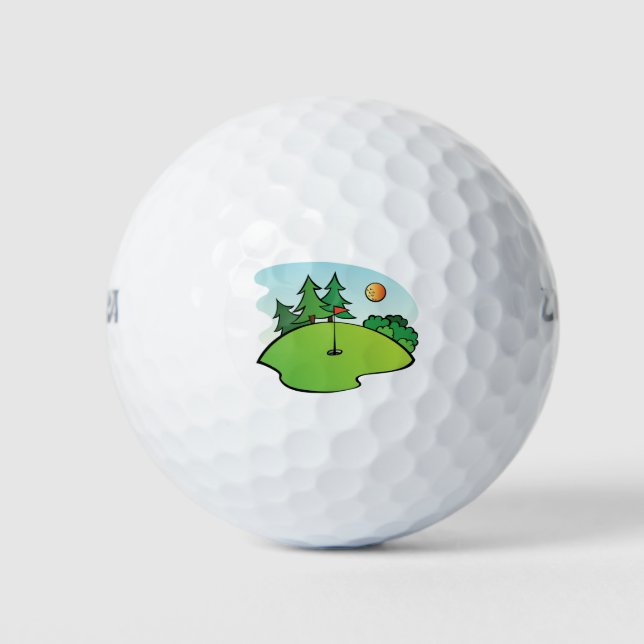 Jägergrün Golfball (Vorderseite)