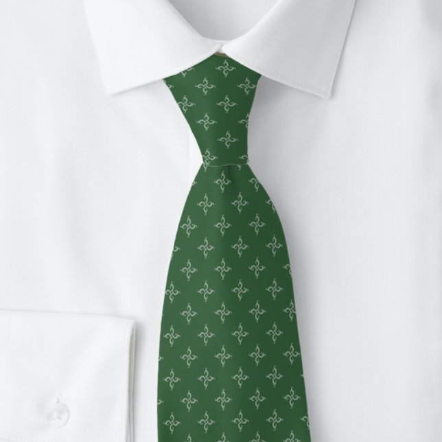 Jägergrüne Geißblatt Krawatte (Von Creator hochgeladen)