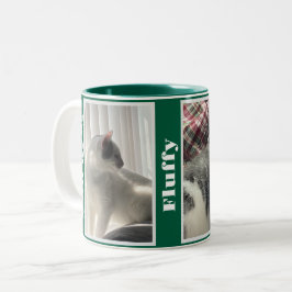 Jägergrüne Haustierfotos und -namen  Zweifarbige Tasse