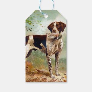 Jägerhund mit Vogel im Mund Geschenkanhänger