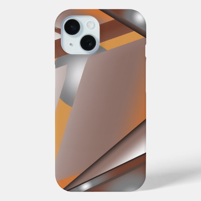 Jagged Edge Concentric Earth Tone Ombre Art Case-Mate iPhone Hülle (Rückseite)