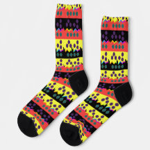 Jagged Geo Nachhaltig Premium Crew Socks