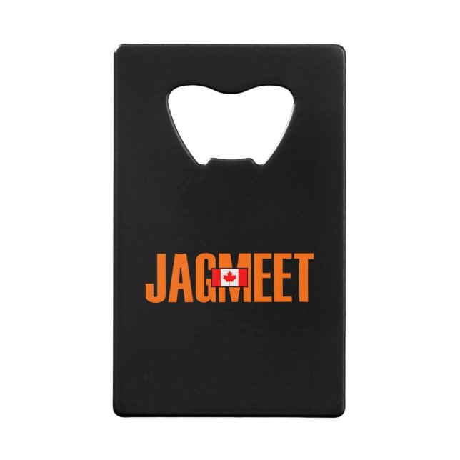 Jagmeet Orange Bold Texte canadien Couleur du drap (Devant)