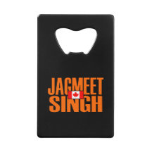 Jagmeet Singh Orange Block Text Drapeau canadien