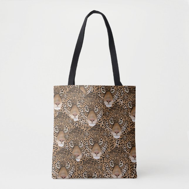 Jaguar Allover Tote Bag Tasche (Vorderseite)