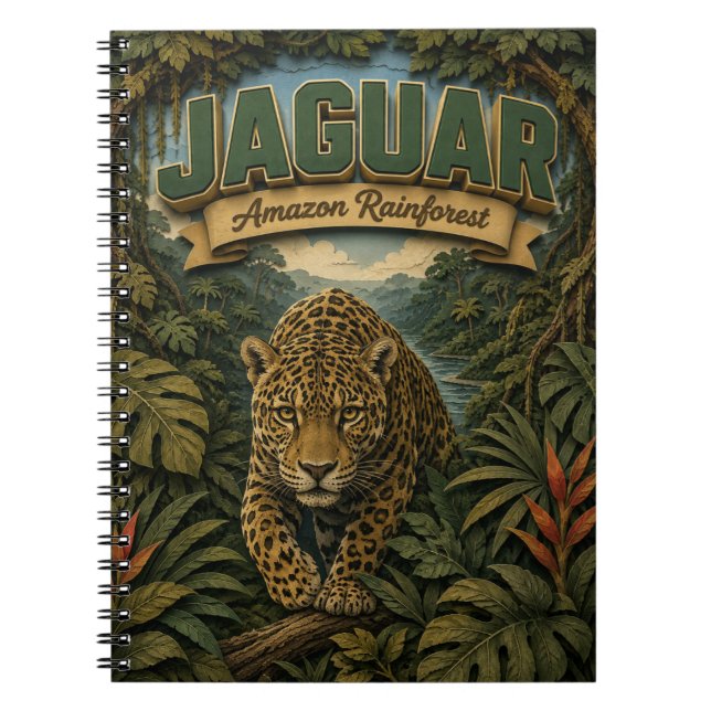 Jaguar Amazonas-Regenwald POPCUT Notizblock (Vorderseite)