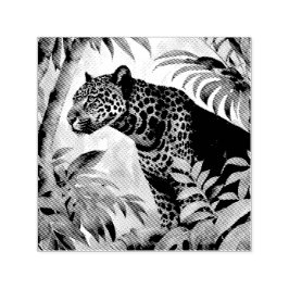 Jaguar Botanischer Wald-Dschungel Permastempel