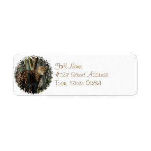 Jaguar Cat Return Address Label
