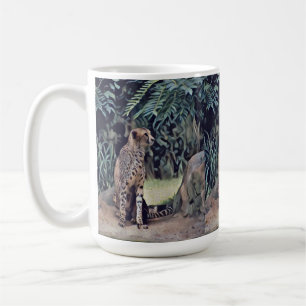 Jaguar Dans La Peinture À L'Huile Forestière, Mug 