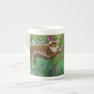 Jaguar dans la tasse d'Amérique centrale de