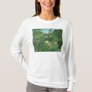 Jaguar, das ein Pferd, 1910 in Angriff nimmt T-Shirt