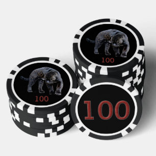 Jaguar Diablo Black 100 Poker Chip