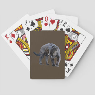 Jaguar Diablo brauner Poker spielt Karten Spielkarten