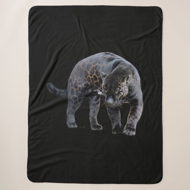 Jaguar Diablo couverture sherpa noire (Devant)