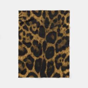 Jaguar-Druck Fleecedecke