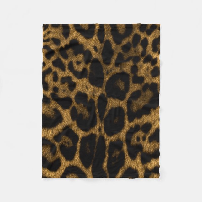Jaguar-Druck Fleecedecke (Vorderseite)