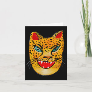 Jaguar en riant Aquarelle Jaguar Joyeux anniversai