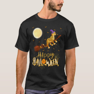 Jaguar Fahrt Hexe Schrotflinte Jaguar Halloween T-Shirt