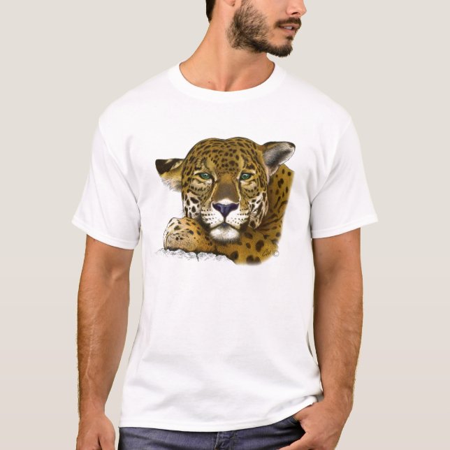 Jaguar färbte T-Shirt (Vorderseite)
