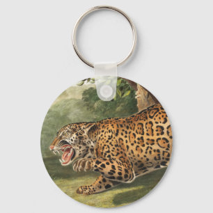 Jaguar (Felis onca) Illustration Schlüsselanhänger