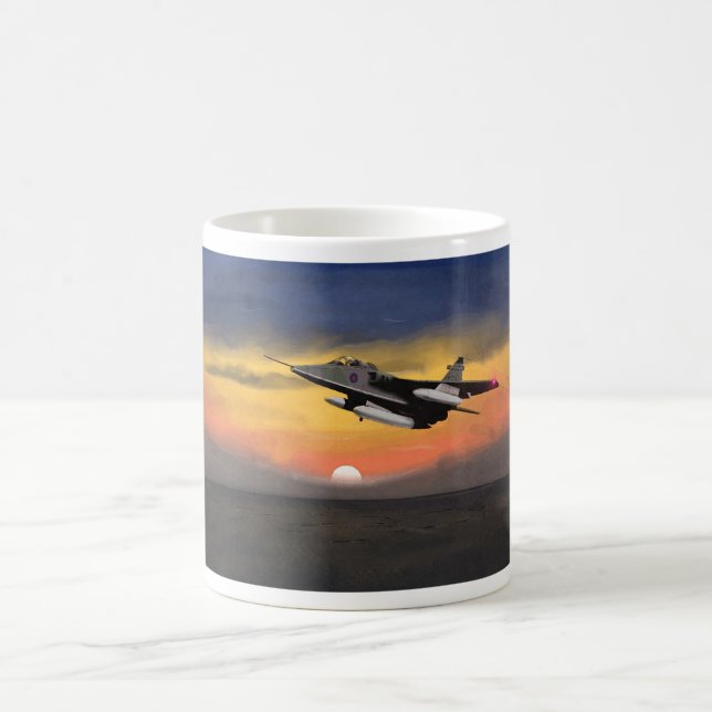 Jaguar Fighter Sunset Mug (Centre)