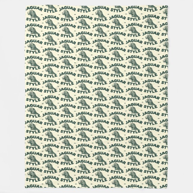 Jaguar Fleece Blanket (Vorderseite)