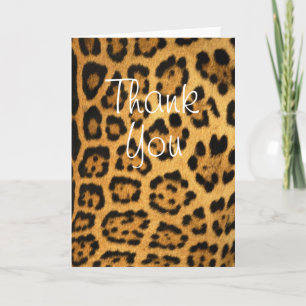 Jaguar Fur Print Dankeskarte