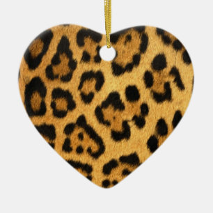 Jaguar Fur Print Keramik Ornament