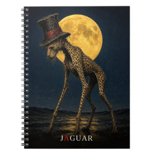 Jaguar Gothic Top Hat gothischer Surrealismus Notizblock