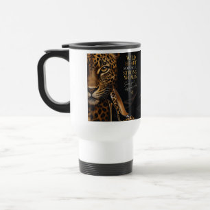 Jaguar & High Heel Luxus Frau Design Reisebecher