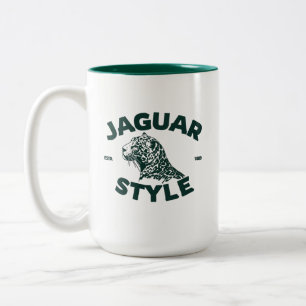 Jaguar-Kaffeetasse Zweifarbige Tasse