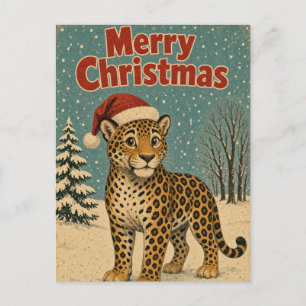 Jaguar Kahler Hain Tier Weihnachten Postkarte