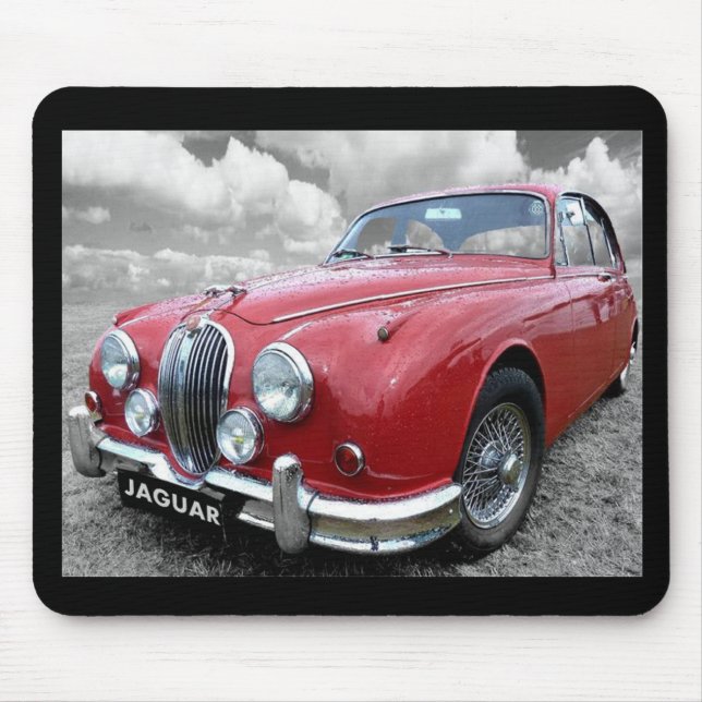 Jaguar-Kennzeichen 2 Mousepad (Vorne)