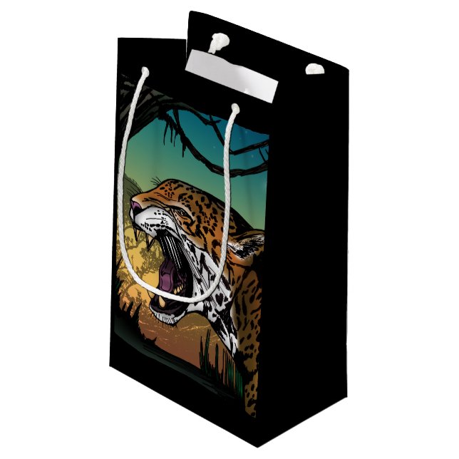 Jaguar Kleine Geschenktüte (Rückseite Schrägansicht)