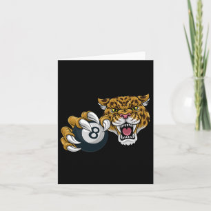 Jaguar Leopard Cheetah Pool Billiards Ll Cartoon C Karte