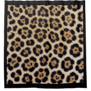 jaguar leopard textur fell haut leder tier pri duschvorhang