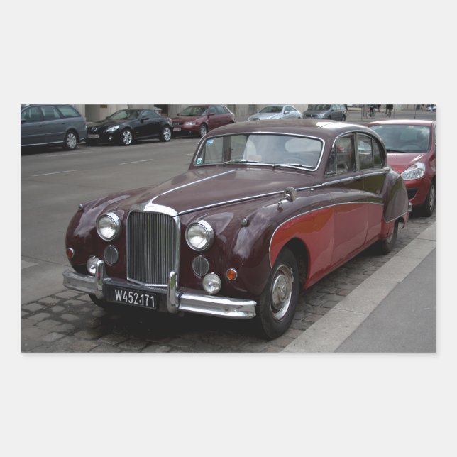 Jaguar Mark IX Rechteckiger Aufkleber (Vorderseite)