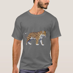 Jaguar mit detaillierten Mustern T-Shirt