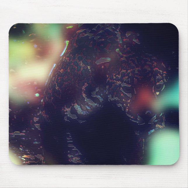 Jaguar mit dunkler Wirkung und sanften Farbakzente Mousepad (Vorne)