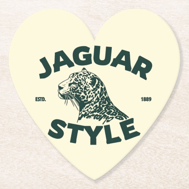 Jaguar Paper Coaster Untersetzer (Vorderseite)