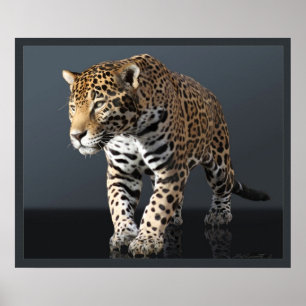 Jaguar Power Canvas Print -24x20 - oder kleiner Poster