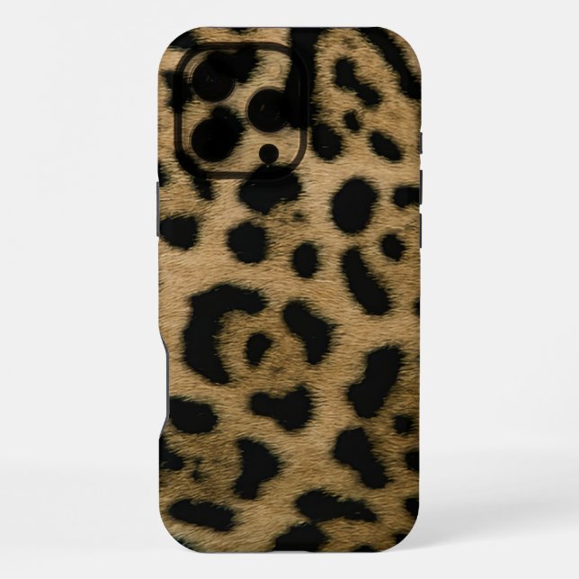 Jaguar Print iPhone 16 Pro Max Hülle (Rückseite)