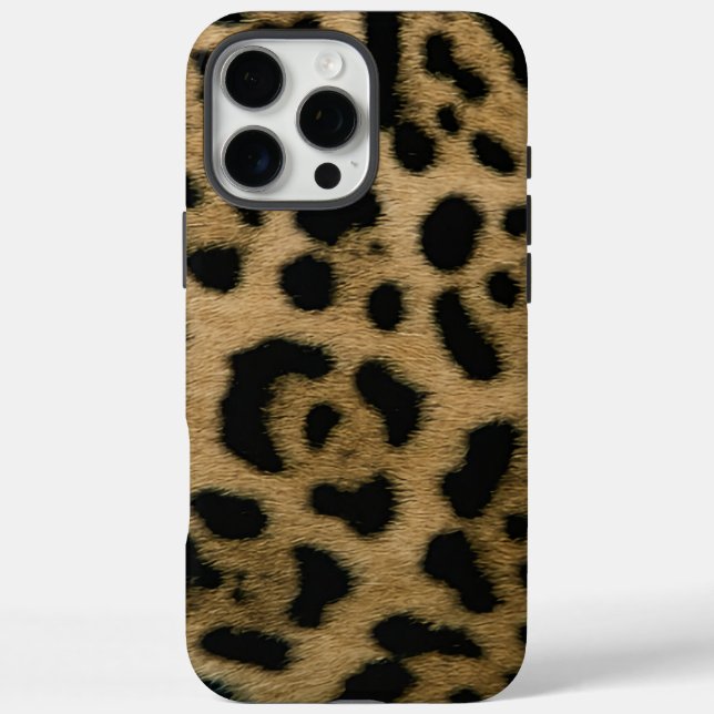 Jaguar Print iPhone 16 Pro Max Hülle (Rückseite)