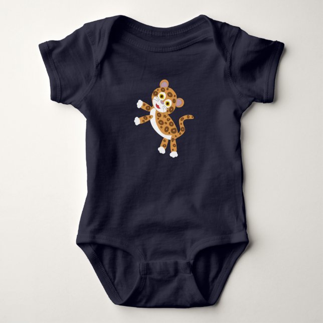 Jaguar - Regenwald-Baby Baby Strampler (Vorderseite)