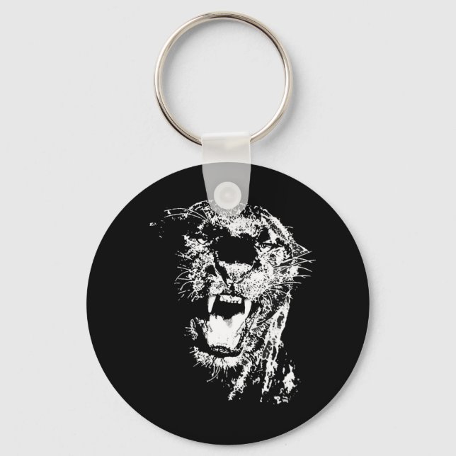 Jaguar Roaring Schlüsselanhänger (Vorderseite)
