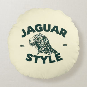 Jaguar-Rundkissen Rundes Kissen