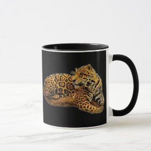 Jaguar-Schwarze-Tasse Tasse