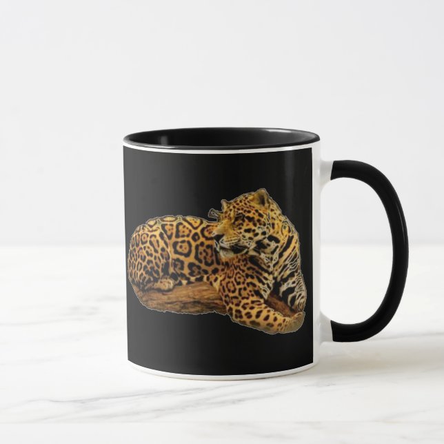 Jaguar-Schwarze-Tasse Tasse (Rechts)