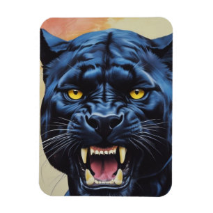 Jaguar - Schwarzer Panther Magnet