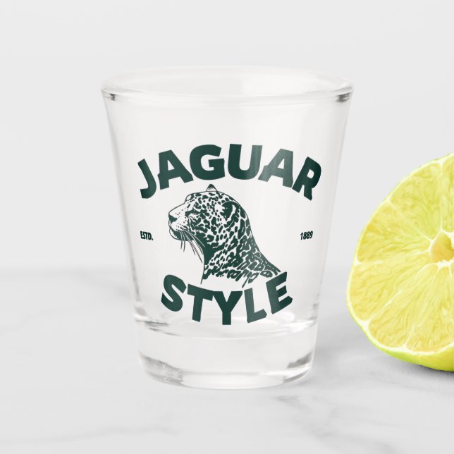 Jaguar Shot Glass Schnapsglas (Vorderseite)